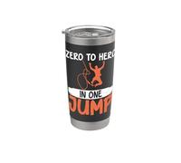 Da zero a eroe in un solo salto Bungee Jumping Bicchiere termico in acciaio inox doppia parete