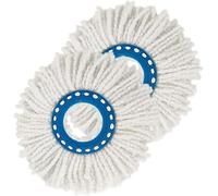 Daaxing 2 testine di ricambio in microfibra per mocio Leifheit Clean Twist Disc, testa lavabile, facilmente rimovibile e sostituita