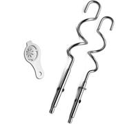 Daaxing Accessorio per frusta manuale, frusta in acciaio inox, accessorio per mixer, sbattitore manuale da cucina, sostituto per frusta Kenwood (e 2 x bacchetta ritmica)