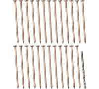 Daaxing Chiodi in rame da 10,2 cm con punta da trapano, set di punte per la rimozione delle radici del ceppo, chiodi in rame per la rimozione di ceppi e radici (25 pezzi)