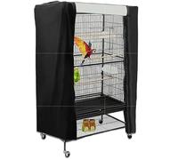 Daaxing Copertura lavabile per grandi gabbie per uccelli con alette anteriori regolabili, copertura universale oscurante, traspirante, protezione pappagalli, 89 x 64 x 120 cm