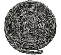 Daaxing Guarnizione per porta della stufa a legna, corda resistente al calore per stufe a legna, porte in vetro e canna fumaria, guarnizione rotonda in fibra di vetro per stufe a legna (8 mm)