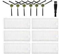 Daaxing Kit per Okp Life K2 K3 K4 K5 Robot Aspirapolvere - 12 Pezzi: 6 Spazzole Laterali, 6 Filtri Hepa, 1 Spazzola di Pulizia