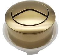 Daaxing Parti di scarico della cisterna del WC per cisterna nascosta azionata con cavo, pulsanti di scarico del WC di ricambio per cisterne nascoste, facile installazione Φ59 mm (oro)