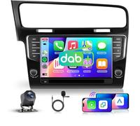 [DAB+] 2G+64G Autoradio Android per VW Golf 7 2013-2017, 9'' Schermo Tactile Stereo Auto con Carplay Senza Fili Android Auto Navi GPS WiFi Mirror Link Bluetooth FM/RDS/EQ Adattatore DAB Retrocamera