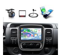 【DAB+】8 Core 4G+64G Android Autoradio per Renault Trafic Opel Vivaro B FIAT Talento Nissan NV300 9" Touchscreen Radio con Carplay Android Auto Wireless GPS FM/RDS/EQ/DSP Bluetooth WiFi Retrocamera