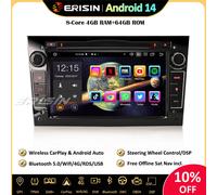 DAB+Android 14 Autoradio GPS DVD FM Opel Corsa C/D Vectra Zafira Astra H Vivaro