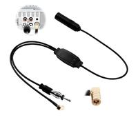 DAB Antenna Splitter Cavo SMB Antenna Splitter DAB Adattatore Splitter Auto a DIN Autoradio Cavo Compatibile con Pioneer Clarion Alpine Converte Segnali VHF/FM in DAB/DAB+
