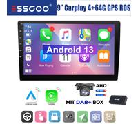 DAB+ Autoradio 2 DIN 9 Pollici Android 14 4+64G Carplay GPS RDS Bluetooth Camera