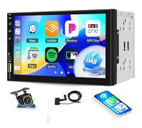 DAB+ Autoradio Bluetooth Doppia DIN con Wireless Carplay Android Auto Autoradio con schermo 7 pollici Car Play Auto Radio 2din IPS Touch Display con EQ/FM, AUX/SWC
