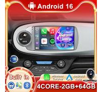 DAB+ Autoradio Per Toyota Yaris 2011-2018 Navigation Car Play Android 16 2G+64GB