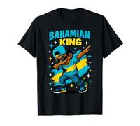 Dab Boy Bahamas Flag Pride Cool Bahamas Boys and Kids Maglietta