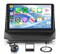 【DAB/DAB+】8 Core 4G+64G Android Autoradio per Ford Fiesta 2009-2017 9 Pollici con Senza Fili Carplay Android Auto Navi GPS Mirror Link Bluetooth FM/RDS/EQ Radio WiFi USB+ SWC Telecamera Posteriore