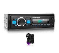 [DAB/DAB+] Rimoody Autoradio 1 Din Bluetooth, Auto Radio 1 Din con Vivavoce Bluetooth Telefono Double BT Radio FM EQ USB/AUX-IN/TF/SD Comandi al Volante MIC Porta di Ricarica USB
