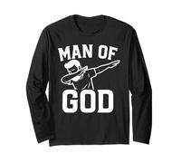 Dab for Jesus Father’s Day Man of God Christian Dad Funny Maglia a Manica