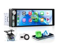 【DAB+】Hodozzy Autoradio 1 Din con CarPlay Wireless, Schermo da 6,86 Pollici, Bluetooth, Android Auto/RDS/FM/WLAN/GPS/EQ/USB e Telecamera Posteriore