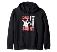 Dab It Like The Bunny Easter Dabbing Funny Rabbit Lovers Felpa con Cappuccio