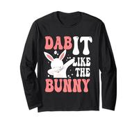 Dab It Like The Bunny Easter Dabbing Funny Rabbit Lovers Maglia a Manica