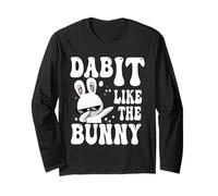 Dab It Like The Bunny Easter Dabbing Funny Rabbit Lovers Maglia a Manica