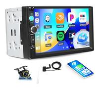 DAB+ Radio doppia DIN con Wireless Carplay Android Auto Autoradio con Schermo 7 Pollici CarPlay Android Auto Radio 2din Touch Display con Bluetooth, EQ/FM, AUX/Mirror Link