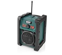 Dab+ Radio | Radio da Cantiere | Dab+ / FM | 2.2" | Schermo Bianco Nero | Alimentazione a Batteria/Alimentazione da Rete | Digitale | 15 W | Bluetooth® | Sveglia | IP65 | con Impugnatura | Nero/Verde