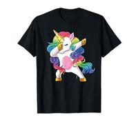 Dab Unicorn Shirt Girls Kids Boys Women Dabbing Unicorn Maglietta