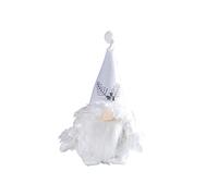 DABAIXIONG Bambola bianca decorativa natalizia con fiocchi di neve bianchi per la decorazione della festa di compleanno di Capodanno
