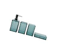 DABAIXIONG Organizzatori del Bagno Moderni A 4 con Griglia Geometriche Stoccaggio Resistente A Frantumi per Lavandino Doccia E Vasca Aree Vasca per Bagno Traslucido
