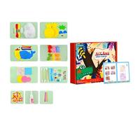 DABAIXIONG Set di detergenti per tubi morbidi con palline e occhi Chenilles steli Bend Stick Fuzzy Wire Stick colorato Fuzzy Giocattolo per bambini colorato Pulitori per tubi Set di forniture