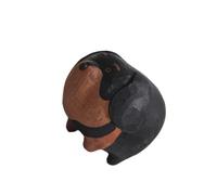 DABAIXIONG Statua di lupo in legno fatta a mano pezzo decorativo per casa ufficio regalo regalo cane figura regalo creativo animale in legno decorazione superiore