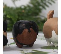 DABAIXIONG Statua di lupo in legno fatta a mano pezzo decorativo per casa ufficio regalo regalo cane figura regalo creativo animale in legno decorazione superiore