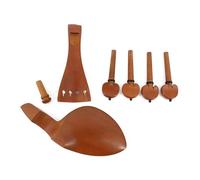 DABAUR Accessori Professionali per Violino Accessori per Violino in Legno di Giuggiola Perni per Corde Mentoniera E Un Set di Accessori di Ricambio per Violino(4/4)