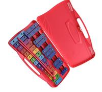 DABAUR Glockenspiel Strumento a percussione Glockenspiel colorato con tavola Armonica a 25 Note per allenare Il Senso del Ritmo (Color : Pink)