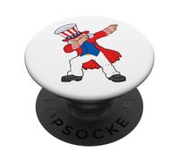Dabbing Abraham Abe Lincoln Patriottico 4 luglio, Funny USA PopSockets PopGrip Adesivo
