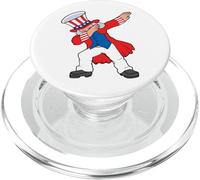 Dabbing Abraham Abe Lincoln Patriottico 4 luglio, Funny USA PopSockets PopGrip per MagSafe