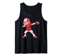 Dabbing American Football Boy Cartoon Player Pose Canotta