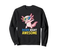 Dabbing Axolotl Down Right Awesome Syndrome Awareness Felpa