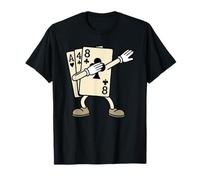 Dabbing Blackjack 21 Funny Playing Card Maglietta