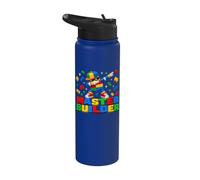 Dabbing Block Brick Building Master Builder for Men Boy Kid Stainless Steel Insulated Water Bottle