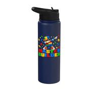 Dabbing Block Brick Building Master Builder for Men Boy Kid Stainless Steel Insulated Water Bottle