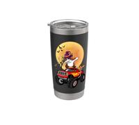 Dabbing Boston Terrier Dog Witch Hat Monster Truck Halloween Bicchiere termico in acciaio inox doppia parete