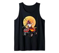 Dabbing Boston Terrier Dog Witch Hat Monster Truck Halloween Canotta