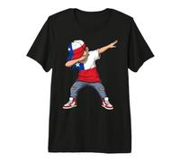 Dabbing Boy Texas Bandiera Colori State Pride Design Maglietta Premium