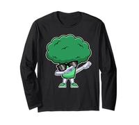 Dabbing Broccoli - Funny Nutritionist Vegan Broccoli Lover Maglia a Manica