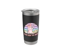 Dabbing Bunny Happy Easter Day Funny Egg Hunting Bicchiere termico in acciaio inox doppia parete