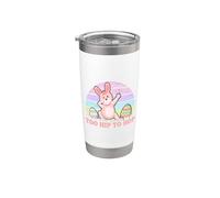 Dabbing Bunny Happy Easter Day Funny Egg Hunting Bicchiere termico in acciaio inox doppia parete