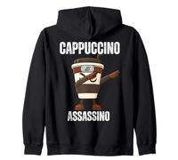 Dabbing Cappuccino Assassino Carino Italiano Brainrot Meme Bambini Felpa con Cappuccio