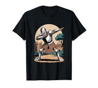 Dabbing Cavaliere Medievale Divertente Maglietta