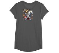 Dabbing Cavaliere Medievale Drago Divertente Rinascimento Ren Faire Maglietta