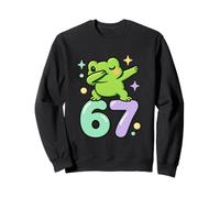 Dabbing Chibi Frog 67 per Bambini Ragazzi Ragazze Divertente Danza Animale Felpa